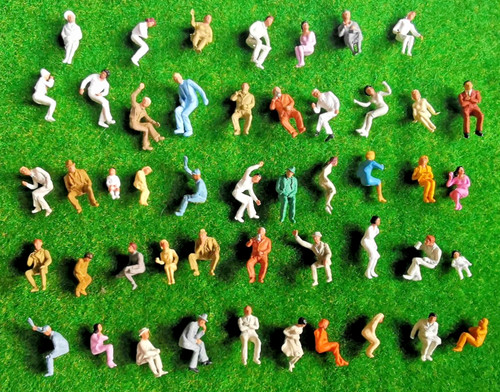 48x modelleisenbahn figuren - ho,