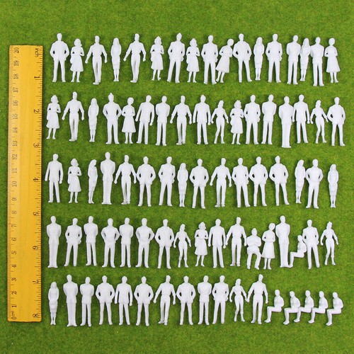100stk weiß figuren - 1:50,