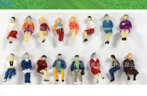 50pcs sitzende bemalte - 1:87,