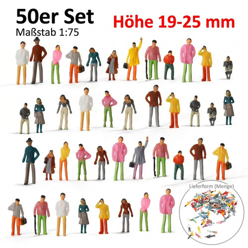 50x modellbau figuren h0 - figuren, 1:87