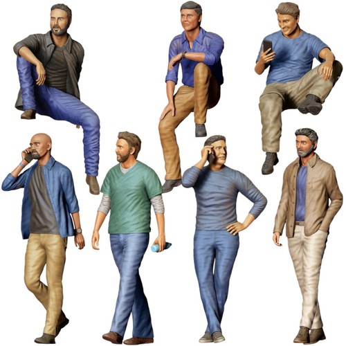 Zivile männer figuren set - figuren,